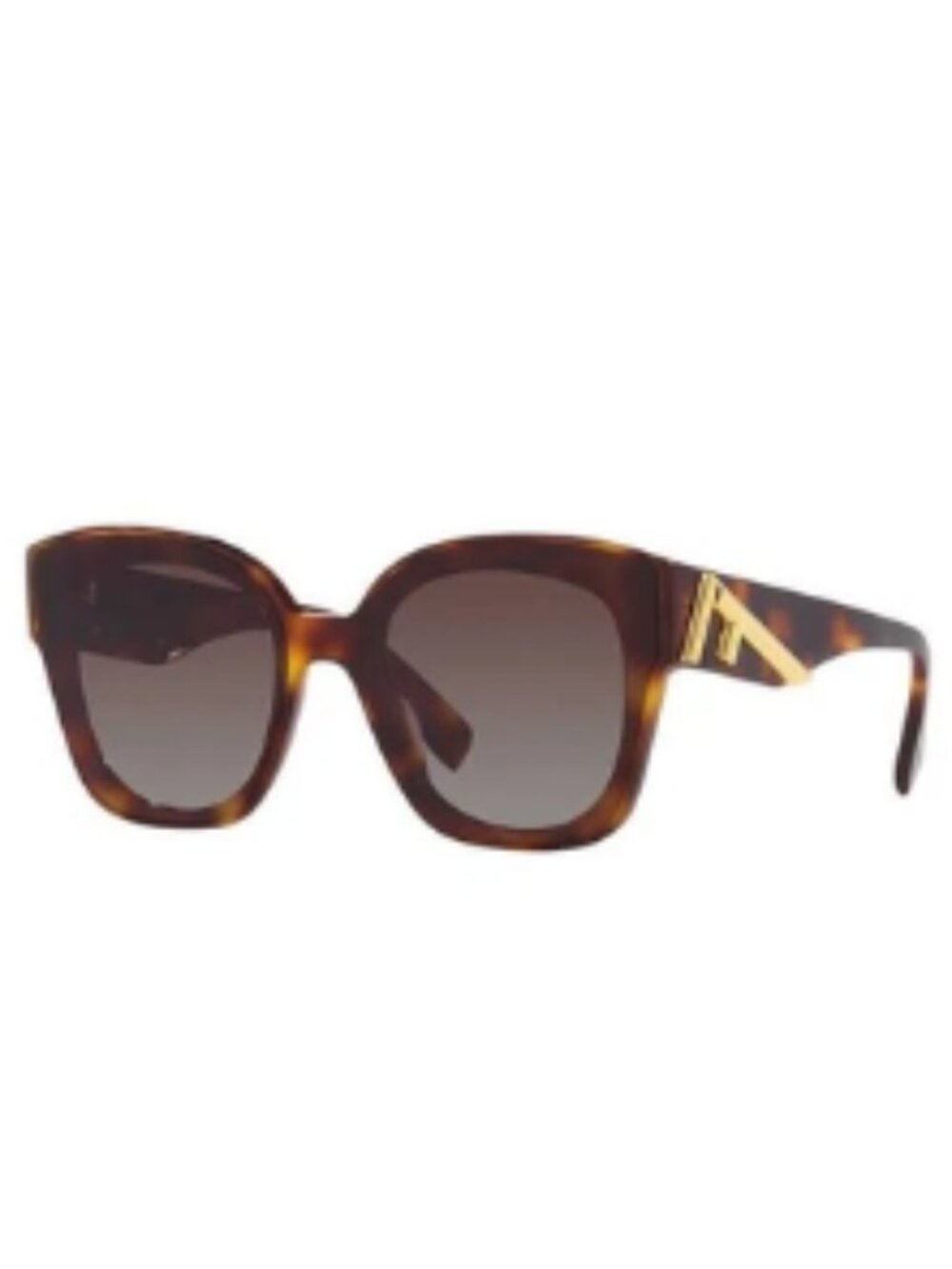 Fendi Women Havana/Gold/Brown Sunglasses NEW Original
